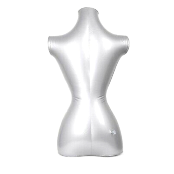 Female Model Tailors Inflatable Manikin Silver BODY Form Display Torso Fashion - Picture 10 of 12
